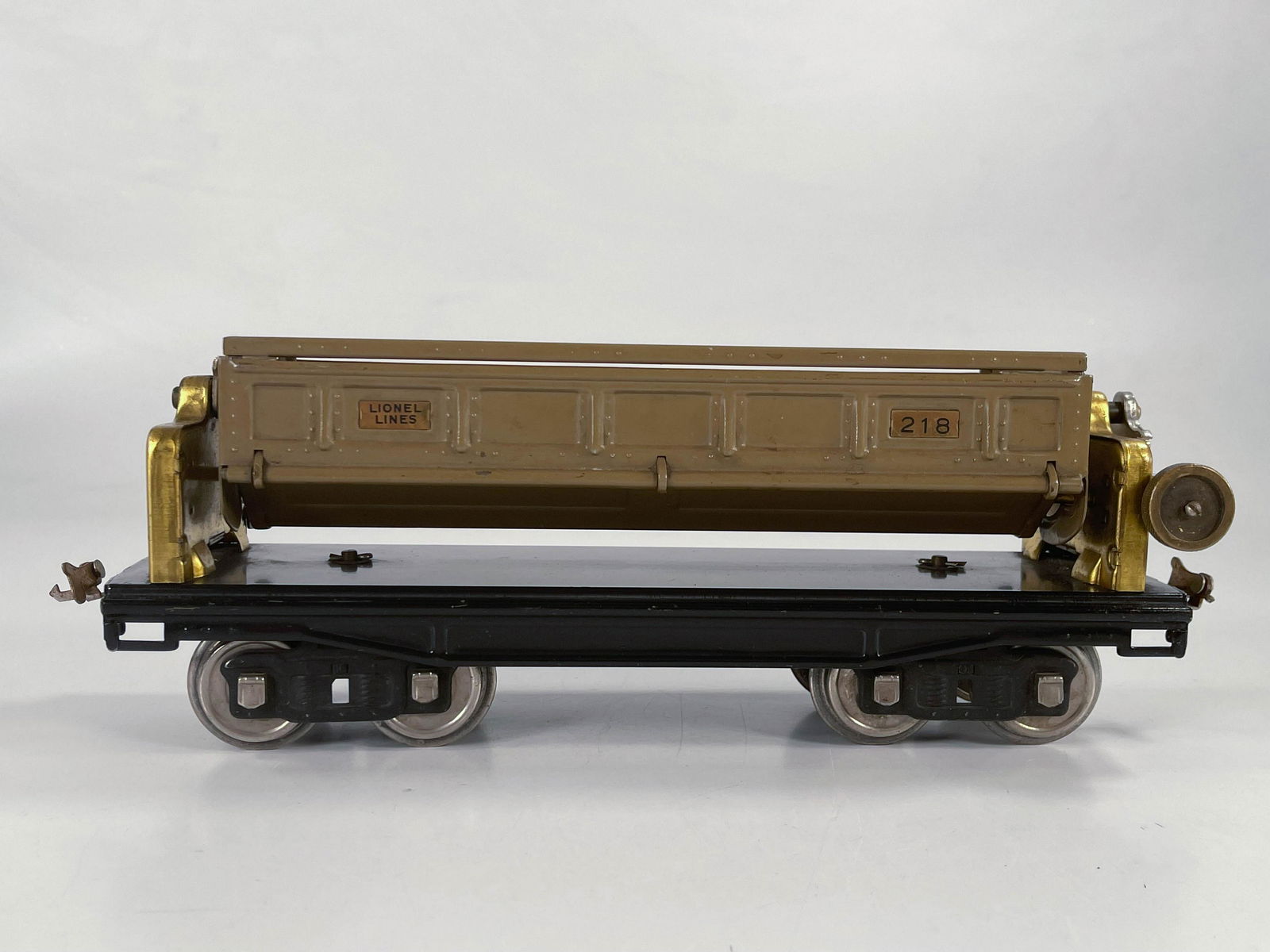 Lionel Prewar #218 mojave dump car with brass ends (1 of 6)