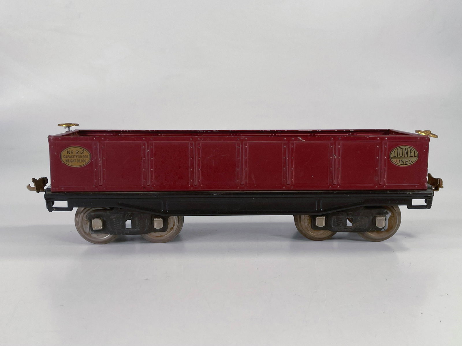 Lionel Prewar #212 maroon Gondola (1 of 6)