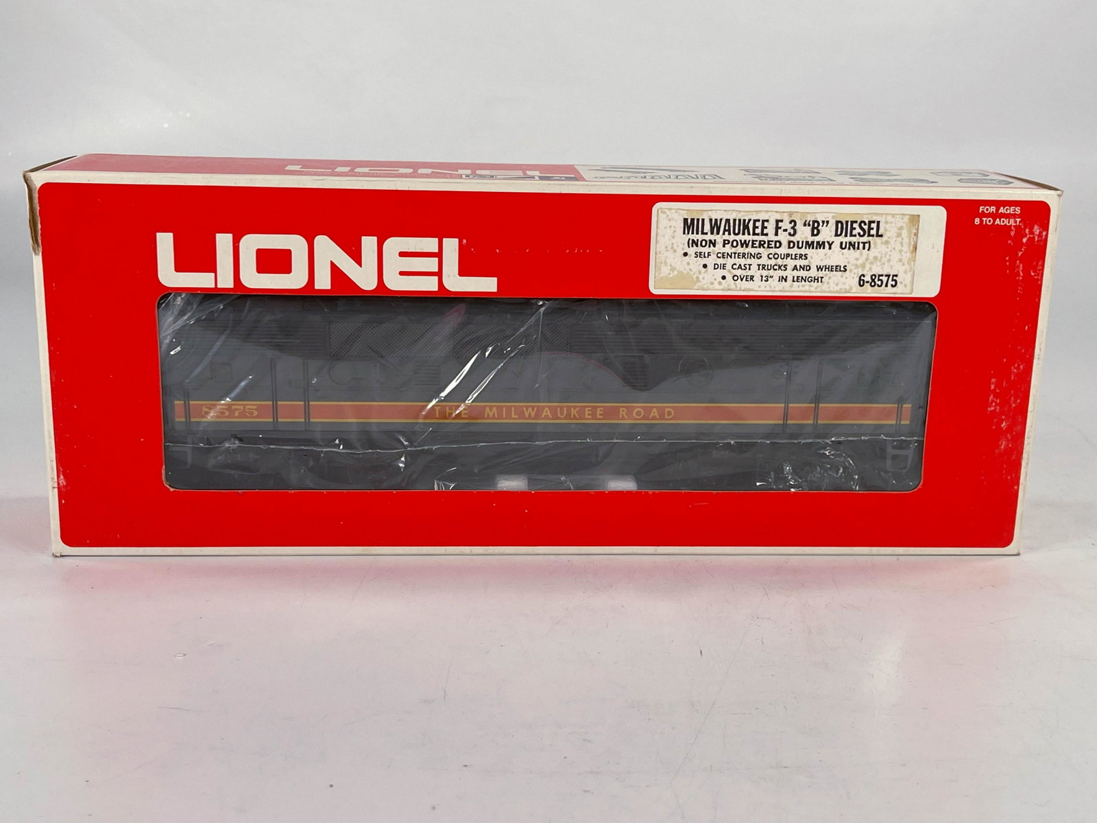 MPC Lionel O Gauge Milwaukee F-3 "B" Diesel in Original: MPC Lionel O Gauge Milwaukee F-3 "B" Diesel in Original Box #6-8575, in C8.