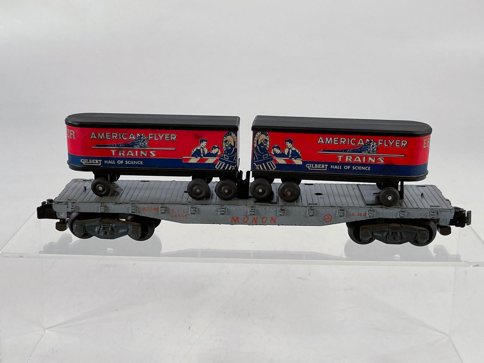 American Flyer S Gauge by Gilbert Monon Flat Car #24536 (1 of 4)