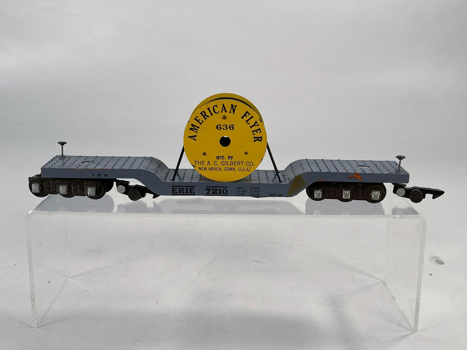 American Flyer S Gauge by Gilbert Cable Reel Car #636 (1 of 6)