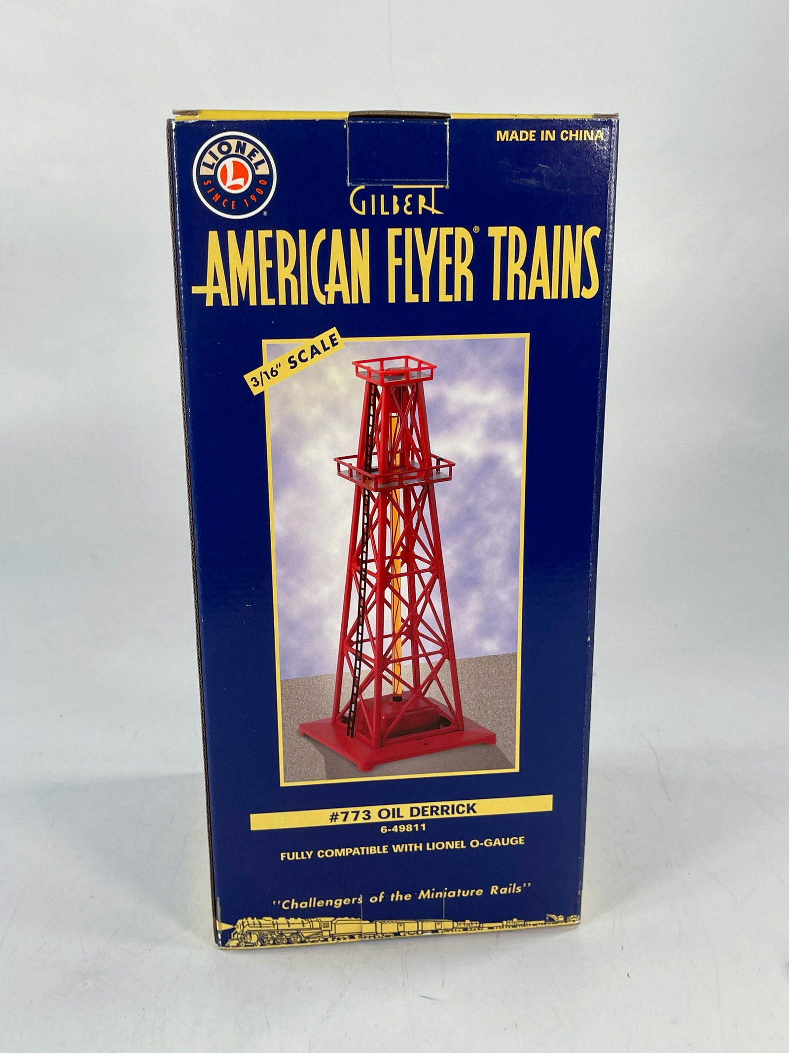 American Flyer S Gauge by Lionel #773 Oil Derrick in: American Flyer S Gauge by Lionel #773 Oil Derrick in Original Box, with #773 Oil Derrick #6-49811 with original box complete and in C7 plus.
