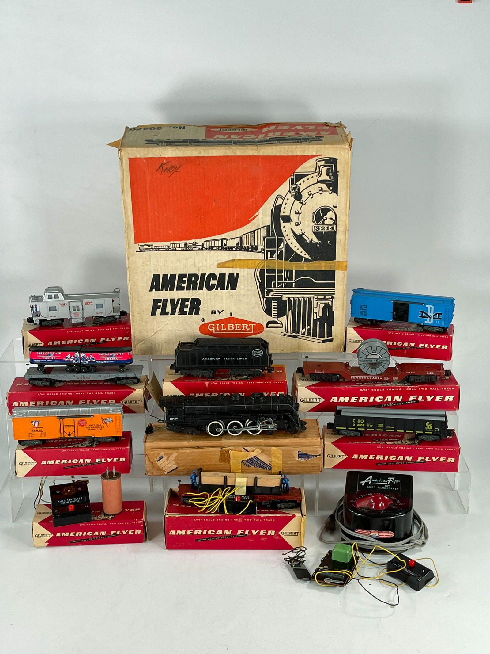 American Flyer S Gauge by Gilbert #20470 RARE freight (1 of 16)