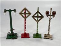 Prewar Lionel 68 Warning Signal x2, 076 Block Signal (1 of 8)