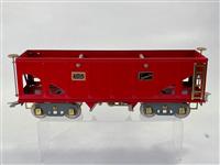 Prewar American Flyer Wide Gauge 4006 Red Hopper: Prewar American Flyer Wide Gauge 4006 Red Hopper, in C7+.