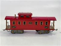 Prewar American Flyer Wide Gauge 4021 Red Caboose: Prewar American Flyer Wide Gauge 4021 Red Caboose, in overall C5+ to C6-.