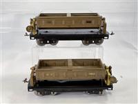 Prewar Lionel Standard Gauge 218 Dump Car x2, both with (1 of 6)