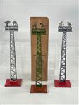 Prewar Lionel 92 Floodlight Tower x3 with one Original (1 of 10)
