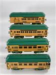Prewar American Flyer Wide Gauge 4343, 4342 and 4341: Prewar American Flyer Wide Gauge 4343, 4342 and 4341 Pocahontas Passenger Cars, in C6+ to C7- overall.