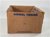 Postwar Lionel O Gauge X-687 Set Box only (no contents): Postwar Lionel O Gauge X-687 Set Box only (no contents) from 1957 or 1958 for contents unknown, that shows moderate wear and some small tears to flaps, otherwise is strong set box. This set box probab