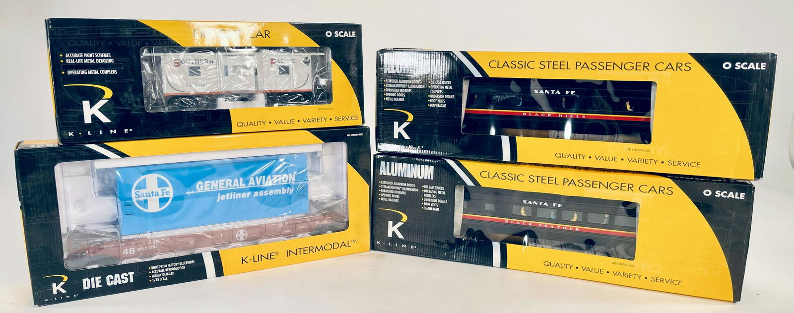 K-Line O Gauge ATSF Midnight Chief Black Feather Diner, (1 of 4)