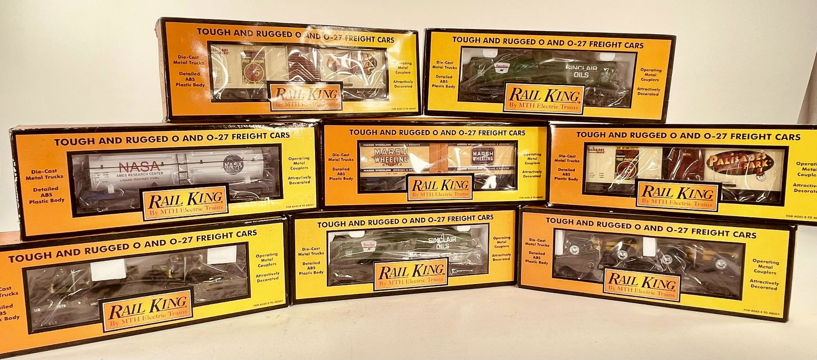 MTH Rail King O Gauge Eight (8) Assorted Freight Cars (1 of 12)