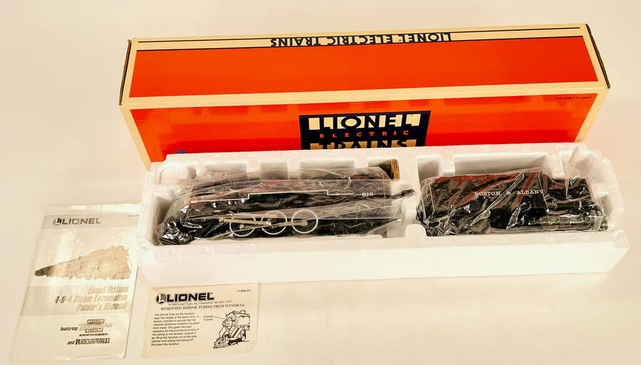 Lionel O Gauge B&a Hudson And Tender With Rail Sounds