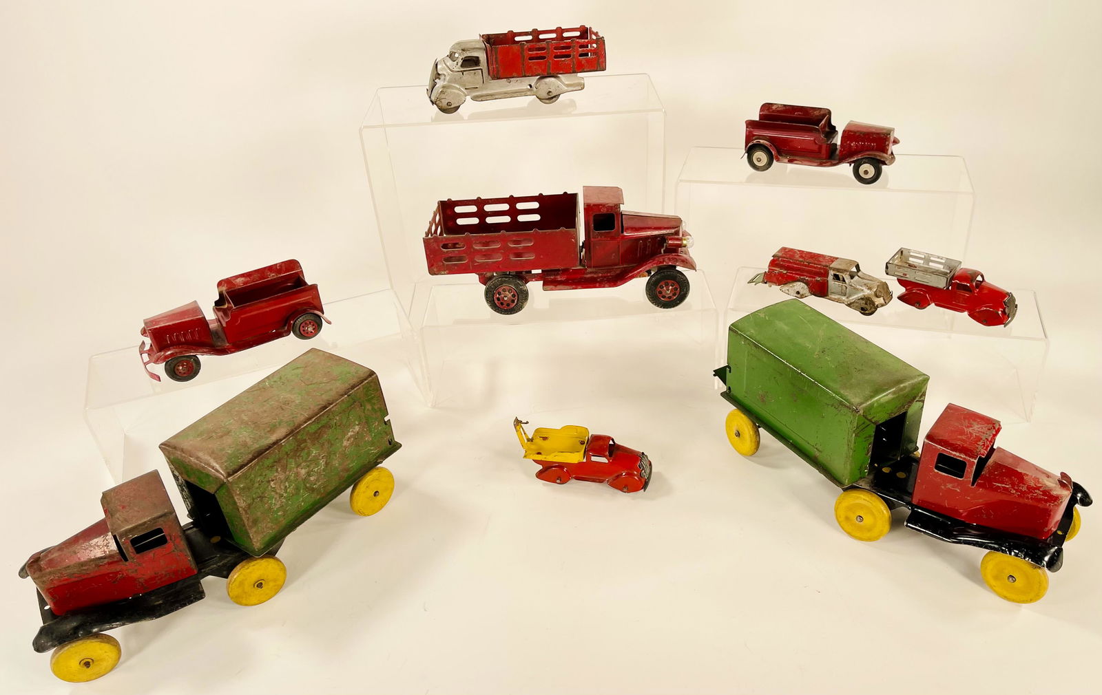 Marx Trucks x 4 and Wyandotte Trucks x 5 (1 of 8)