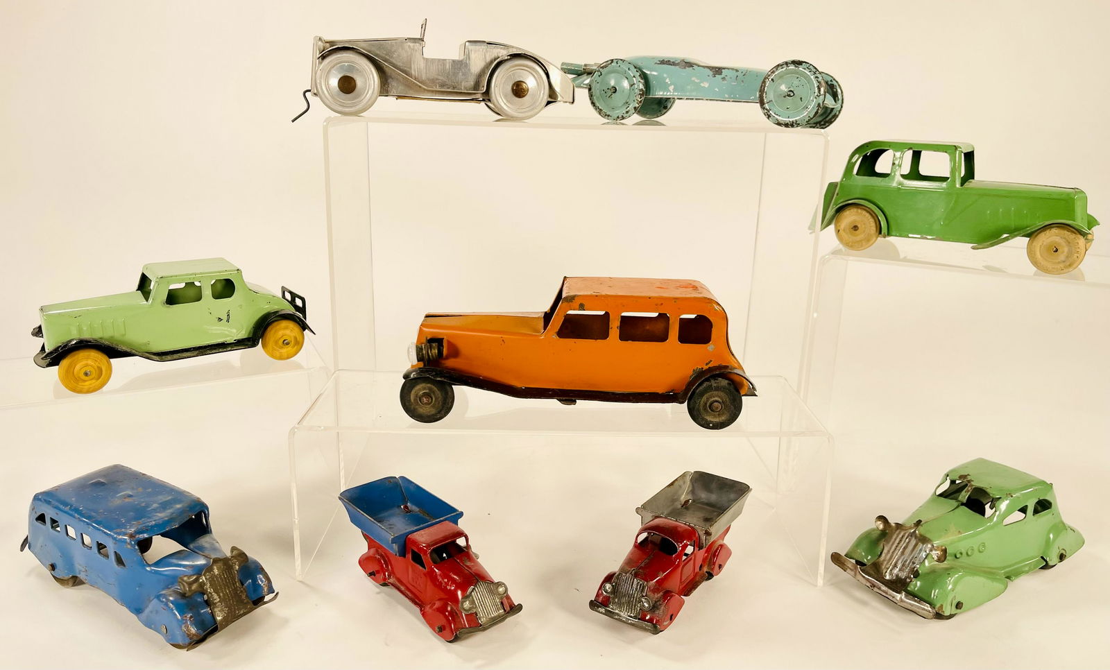 Boomaroo, Marx and Wyandotte Trucks and Cars x 9 (1 of 4)
