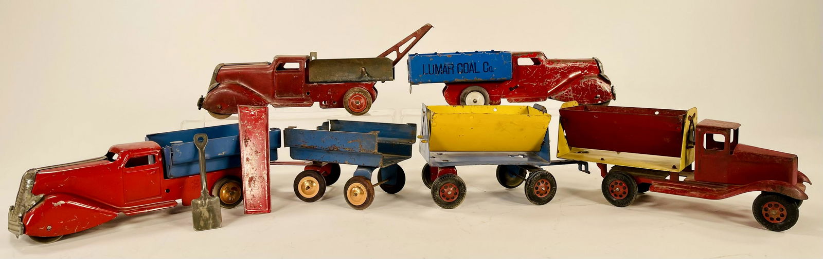 Wyandotte Gravel Truck with Trailer and Three Marx (1 of 5)