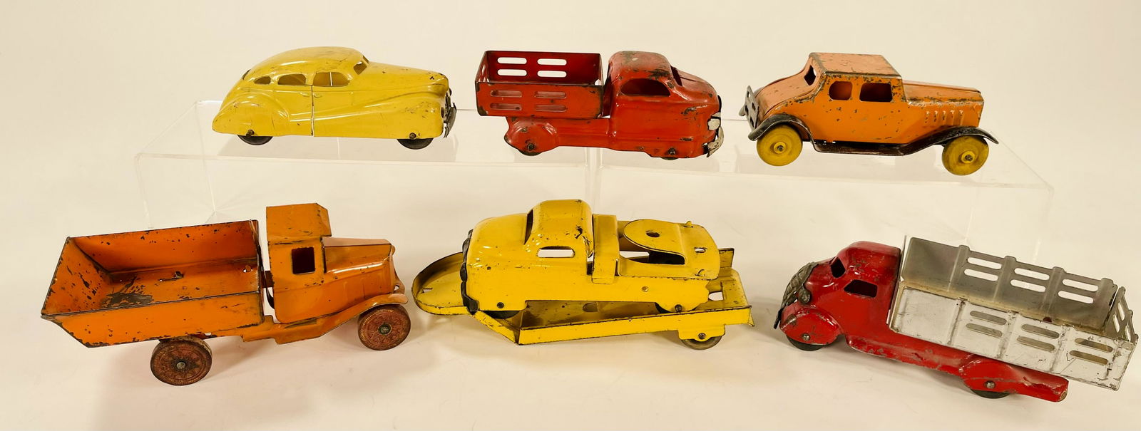 Six Assorted Vehicles, including Red/Orange State (1 of 4)