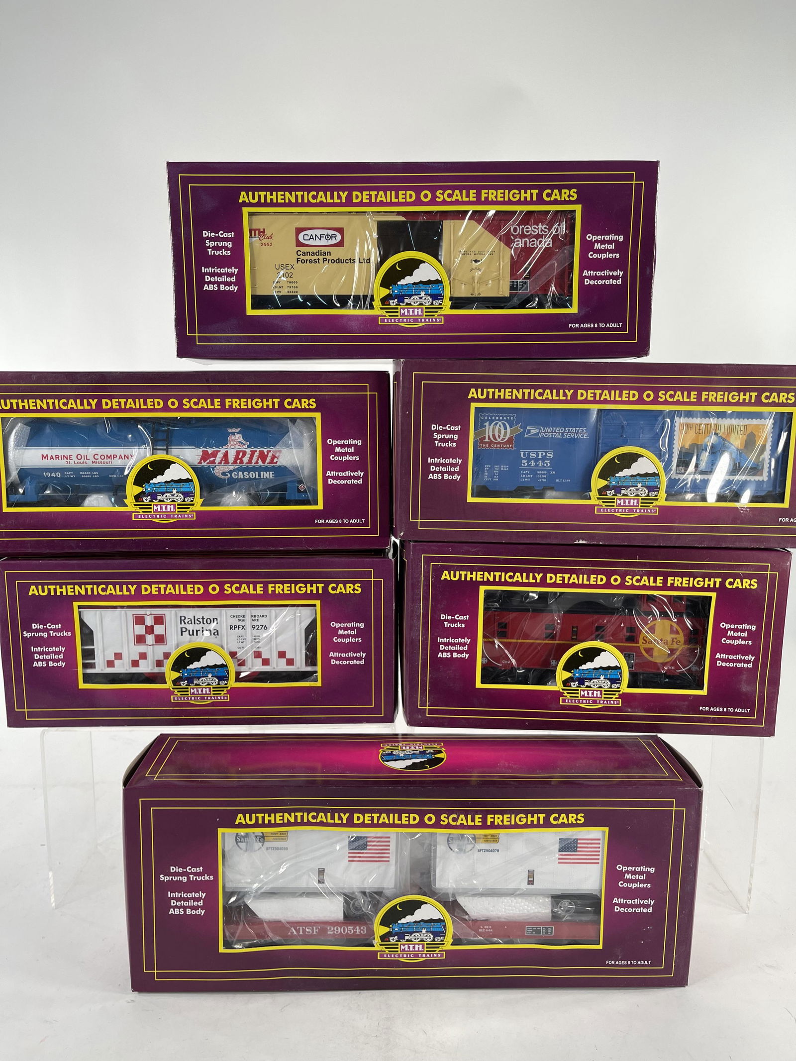 MTH Assorted Six (6) Freight Cars in Original Boxes (1 of 7)