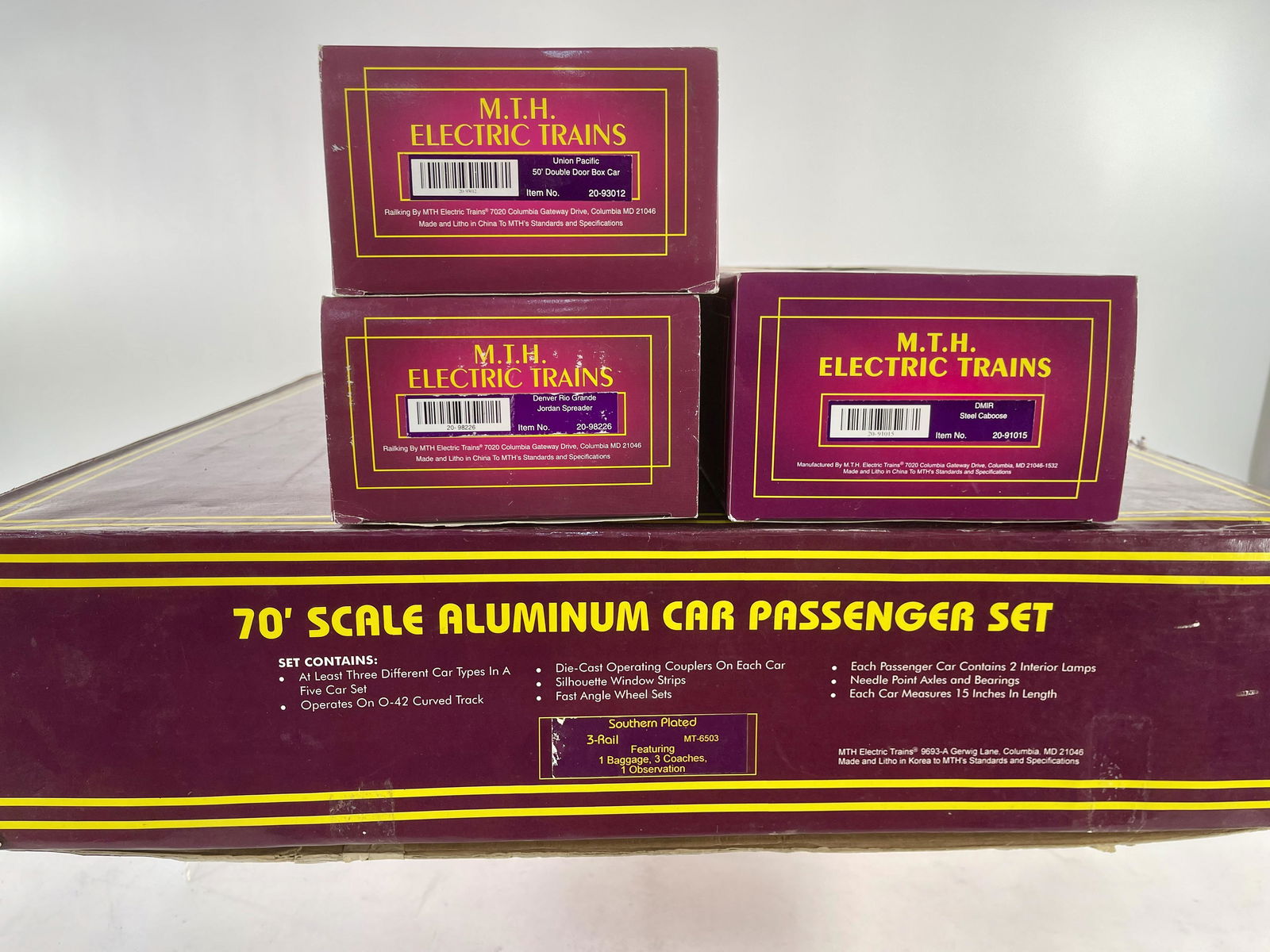 MTH 70’ Scale Aluminum Car Southern Plated (1 of 8)