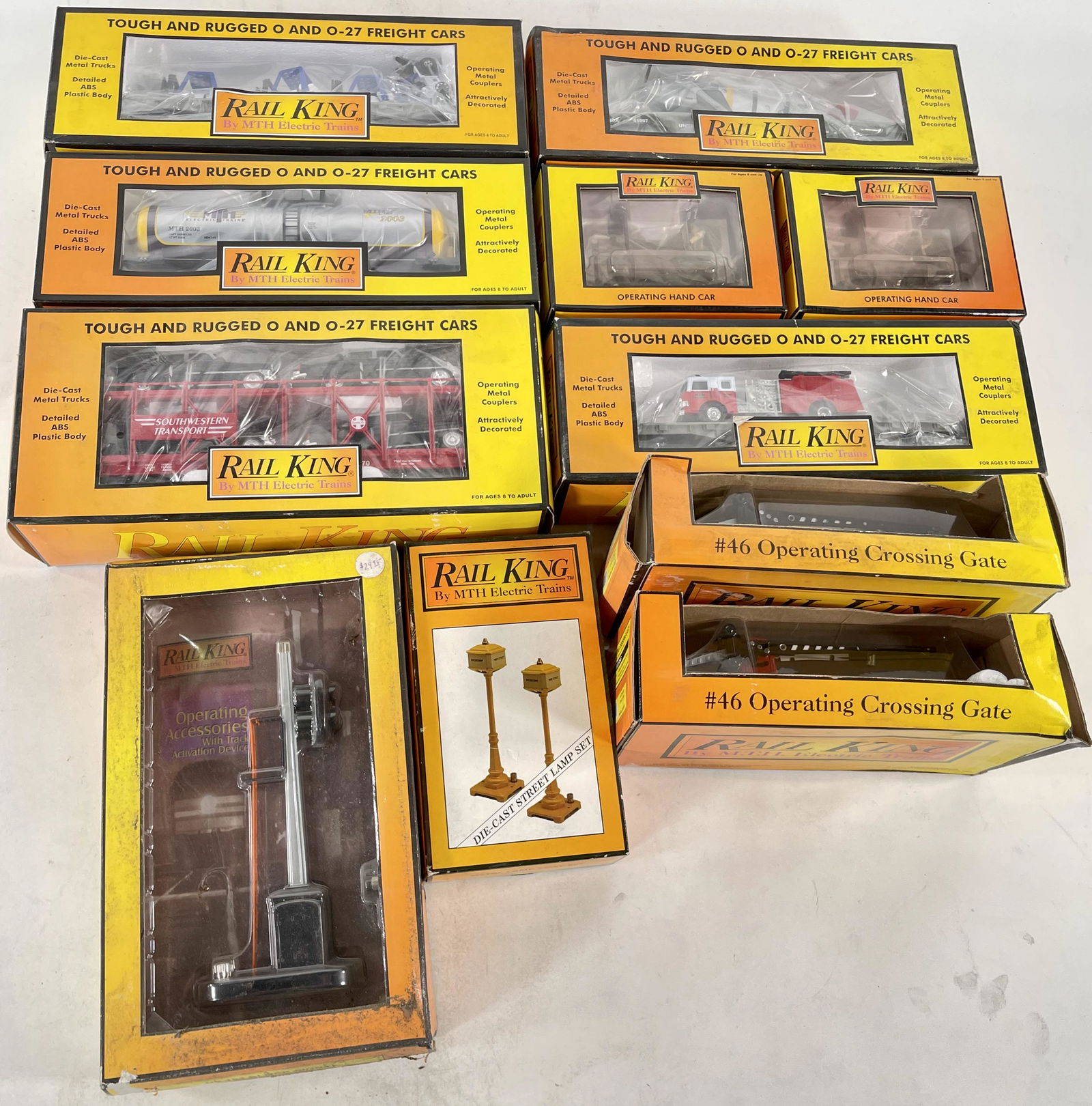MTH RailKing O Gauge Assorted Freight, Hand Cars and (1 of 3)