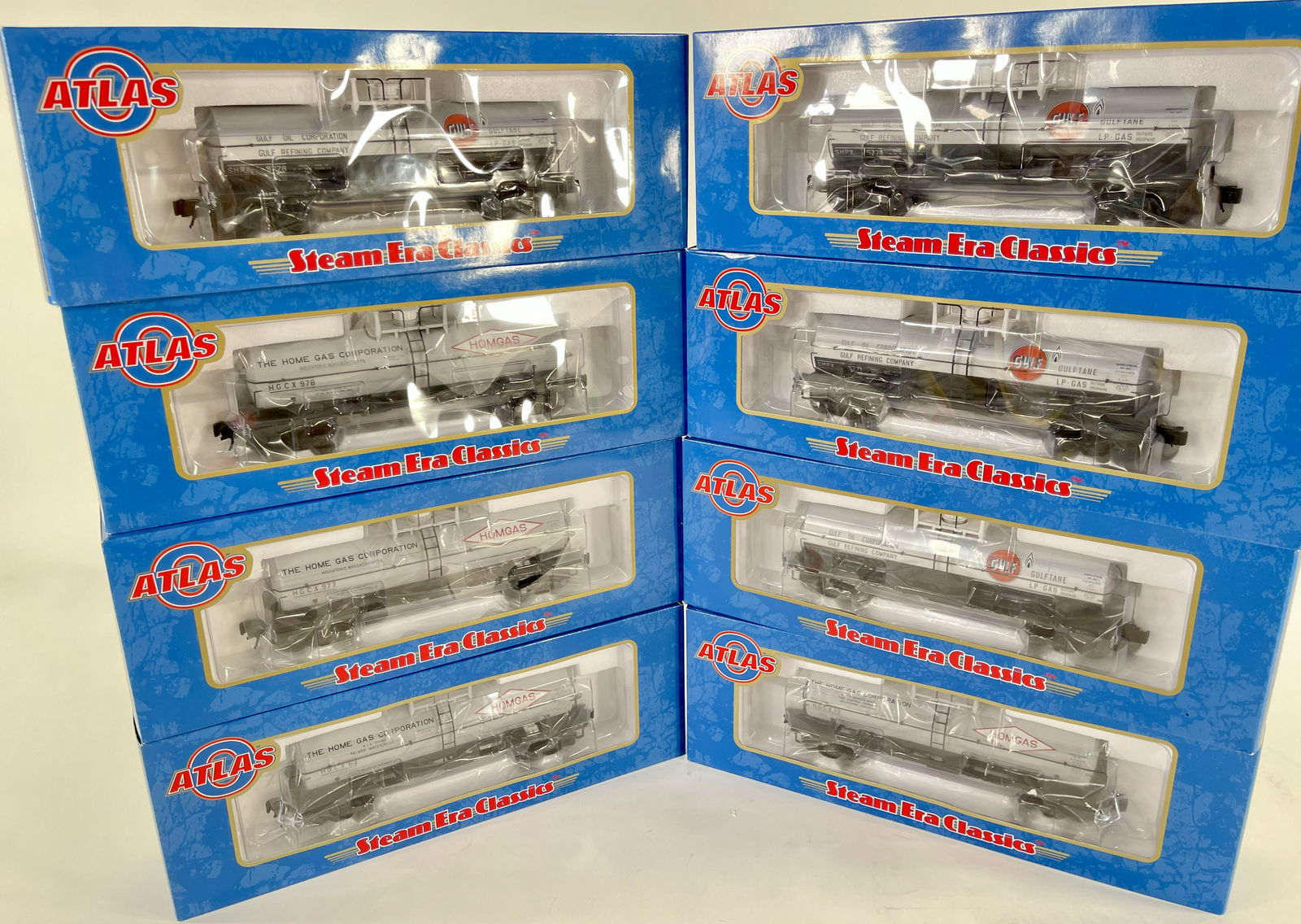 Atlas O Gauge Assorted Eight (8) Tank Cars in Original (1 of 3)