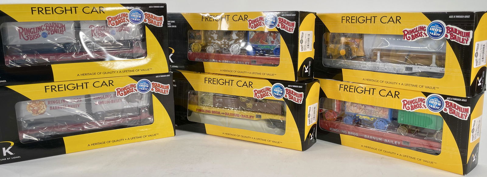K-Line O Gauge Assorted Six (6) Ringling Bros. Flat (1 of 3)