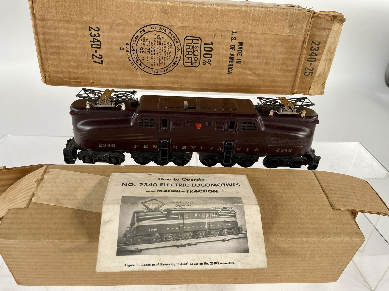 Postwar Lionel O Gauge 2340 GG1 Tuscan with Original (1 of 14)