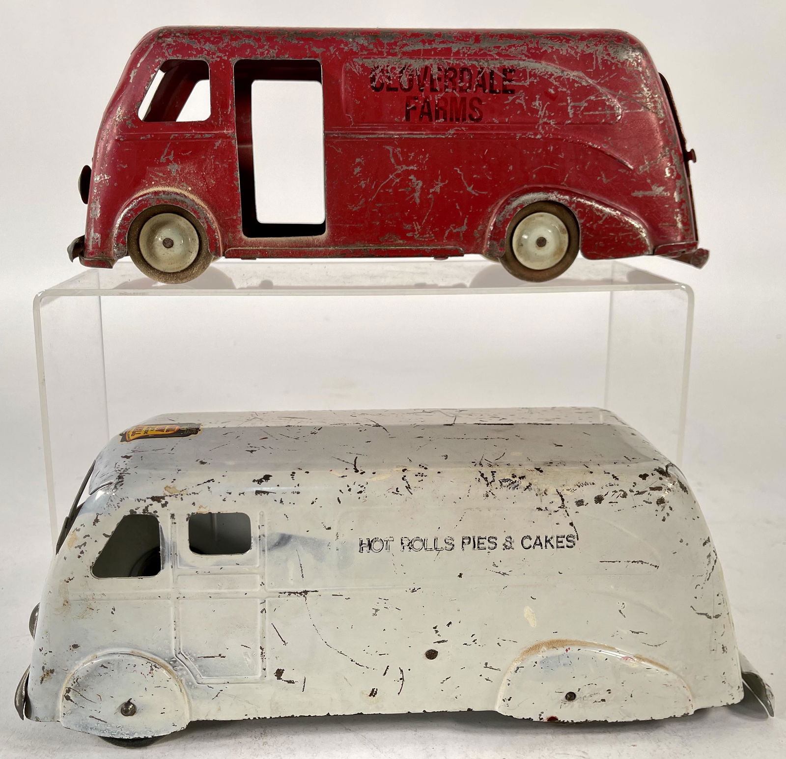 Marx Pull Toy with Ding-Dong Bell and Marx Service Van (1 of 4)