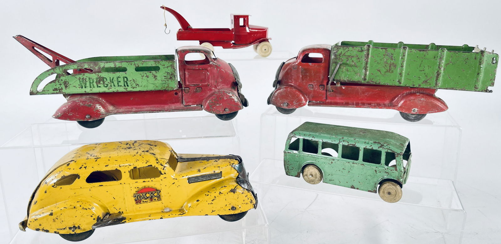 Marx Dump Truck, Marx Tow Truck, Marx Sedan Auto, (1 of 6)