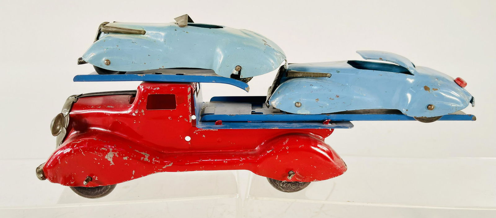 Marx Auto Transport Truck with Load of 2 Marx Autos (1 of 2)