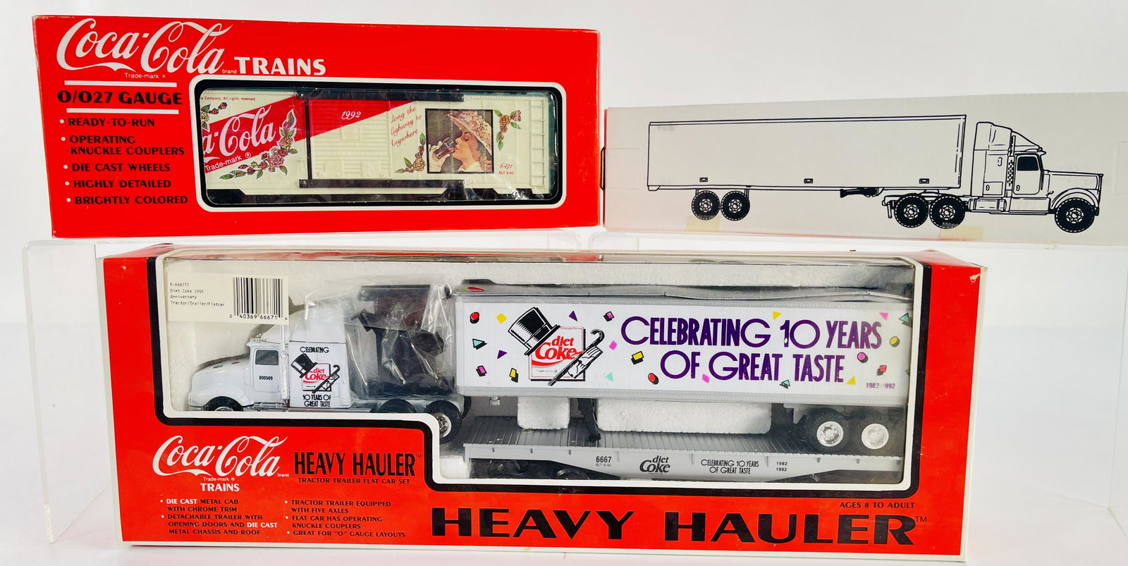 K-Line O Gauge Coca-Cola Freight Cars and Ertl Truck (1 of 2)