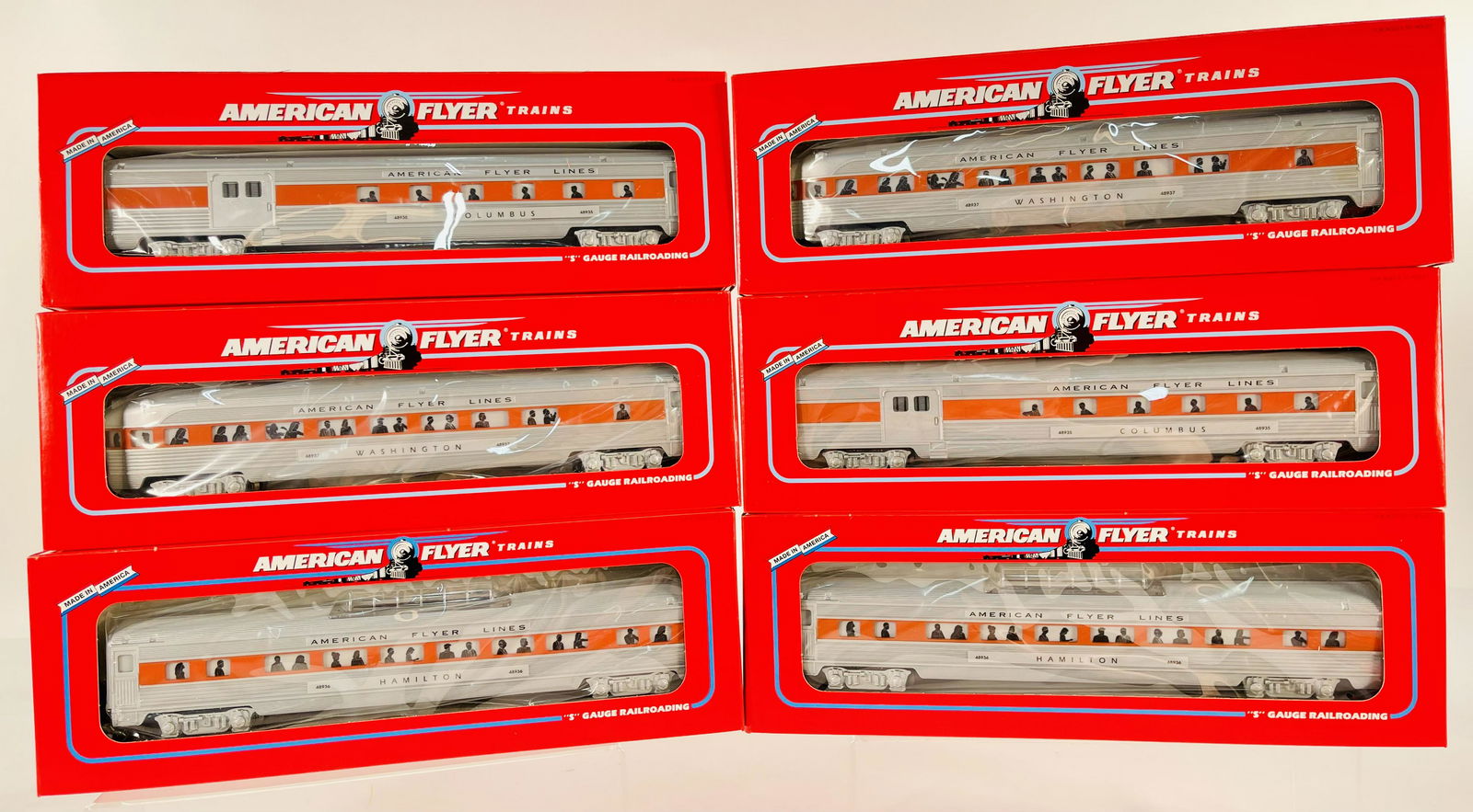 American Flyer Lionel S Gauge New Haven 3 – Car Passenger Set X2 (1 of 5)