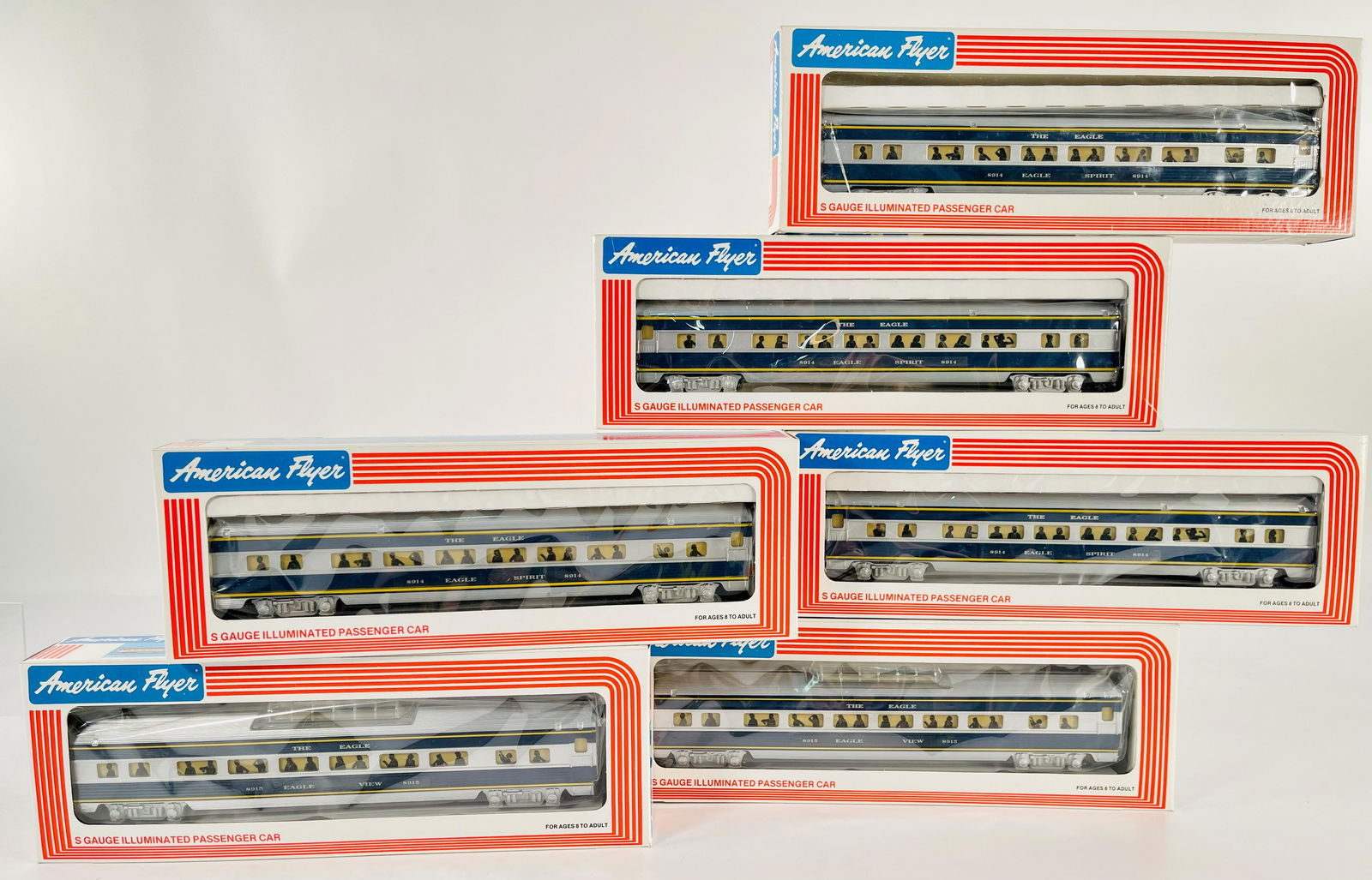 American Flyer Lionel S Gauge Six (6) Assorted Passenger Cars (1 of 5)