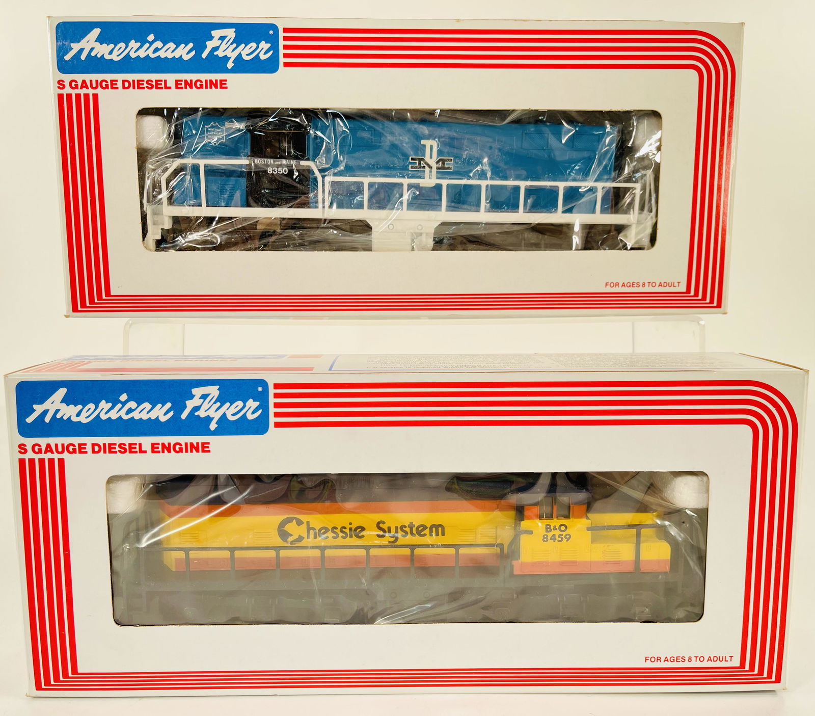 American Flyer Lionel S Gauge Boston and Maine GP – 7 Diesel Engine and GP – 20 Chessie (1 of 4)