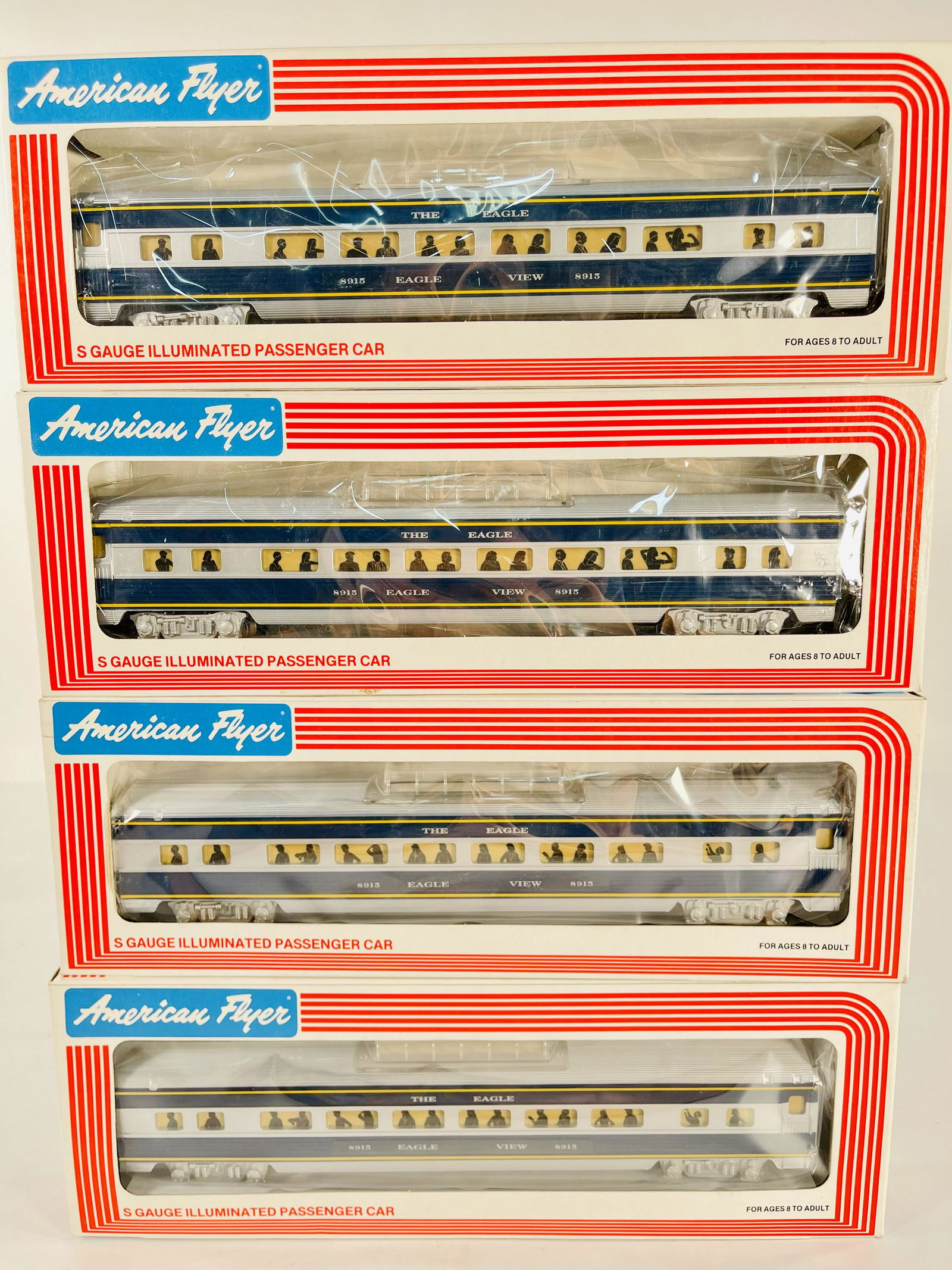 American Flyer Lionel S Gauge Four (4) Assorted Missouri Pacific Passenger Cars (1 of 3)