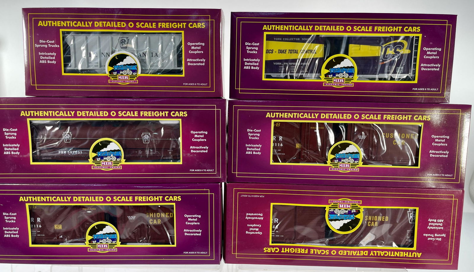 MTH O Gauge Six (6) Assorted Freight Cars (1 of 9)