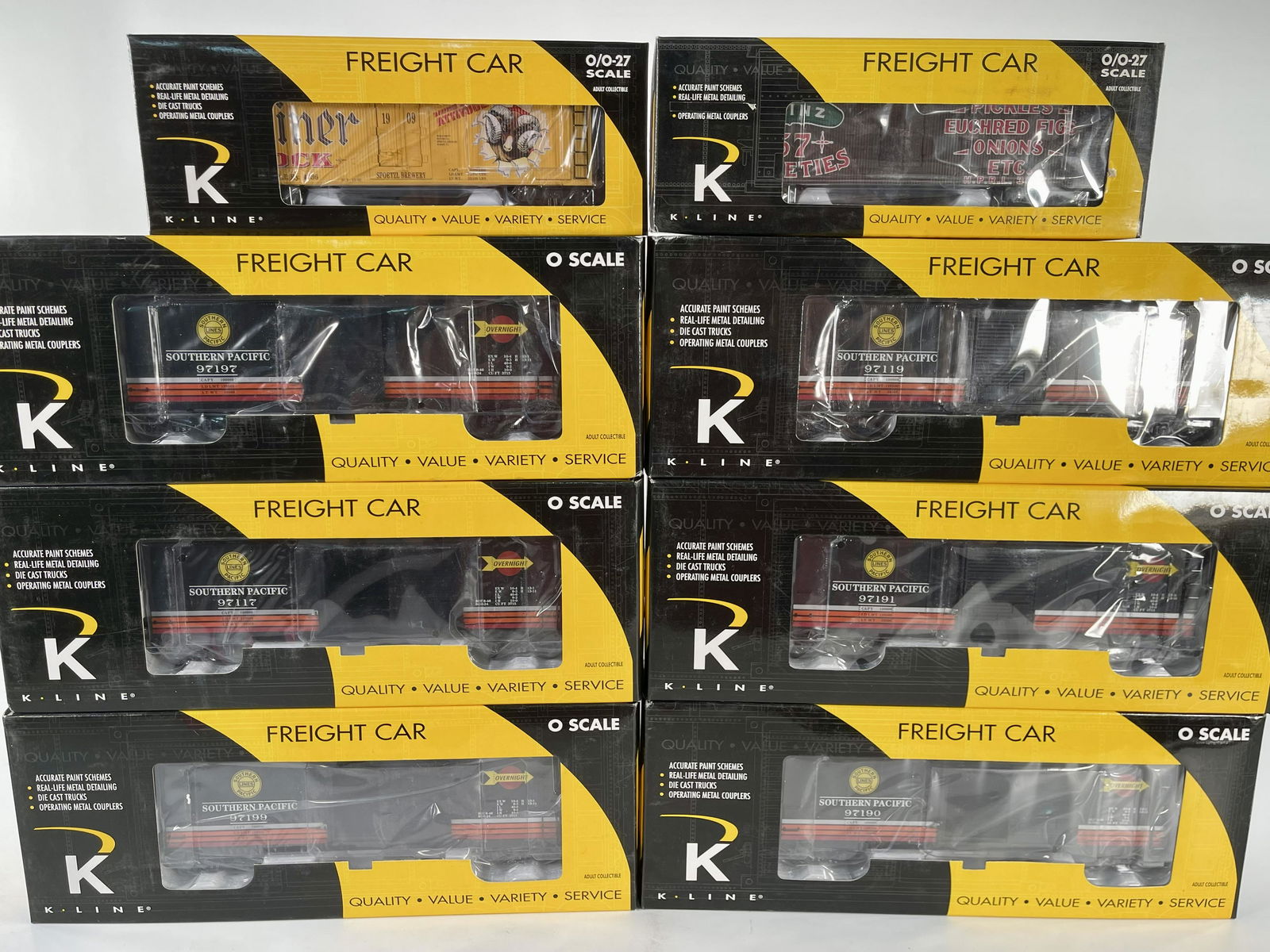 K-Line O Gauge Eight (8) Assorted Freight Cars (1 of 7)