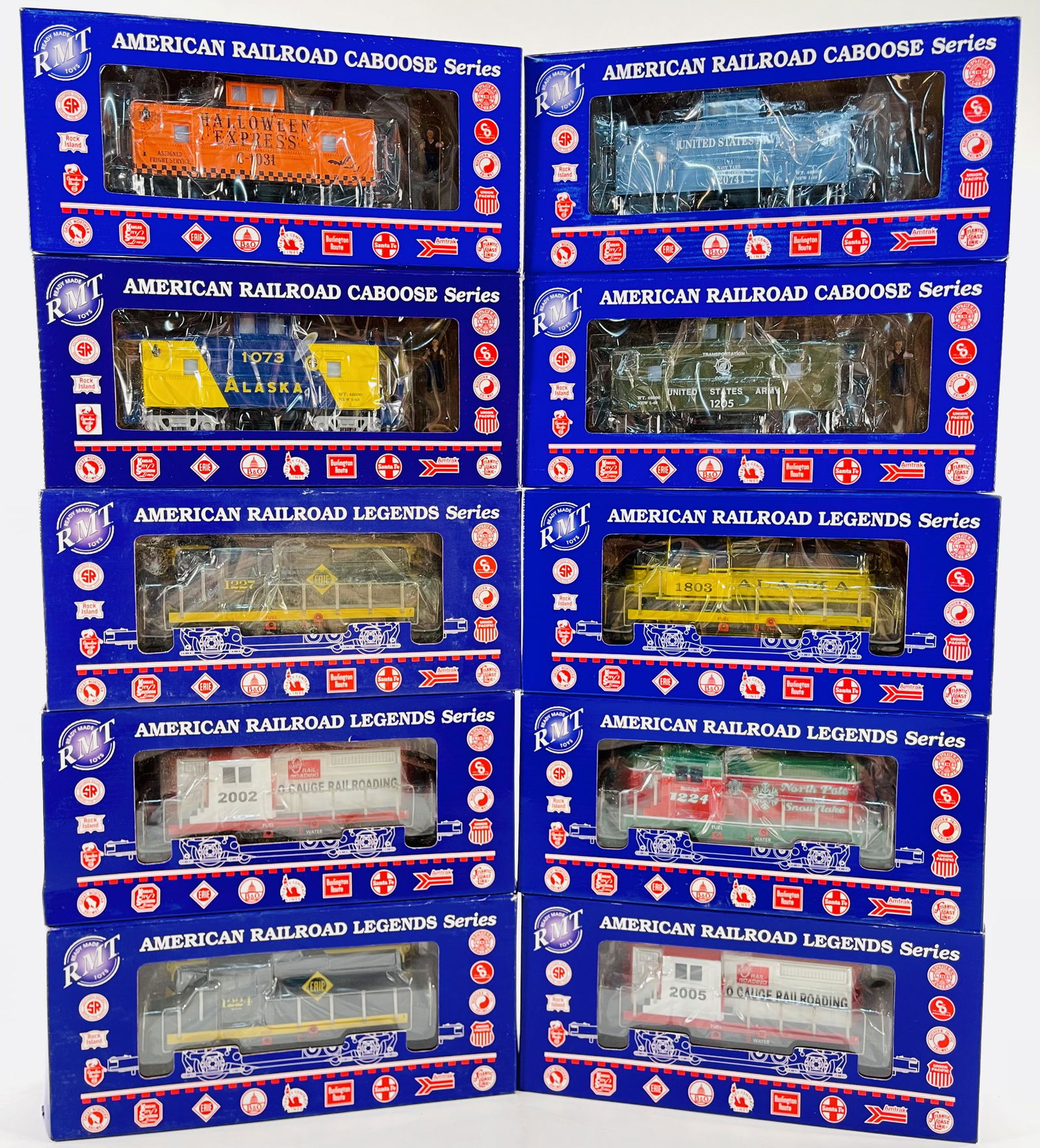 RMT Toys O Gauge Six (6) Assorted GP Diesel Locomotives and Four (4) Assorted Cupola Cabooses (1 of 6)
