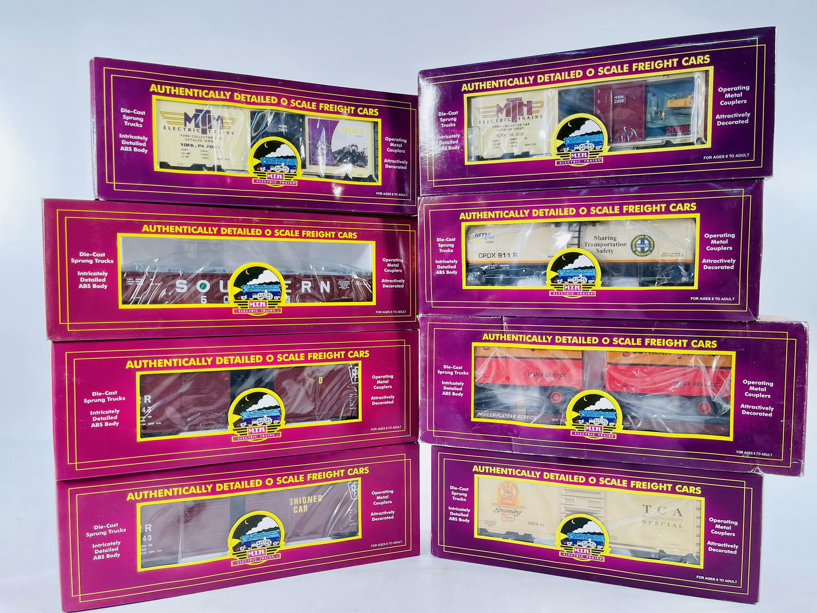 MTH O Gauge Eight (8) Assorted Freight Cars (1 of 5)