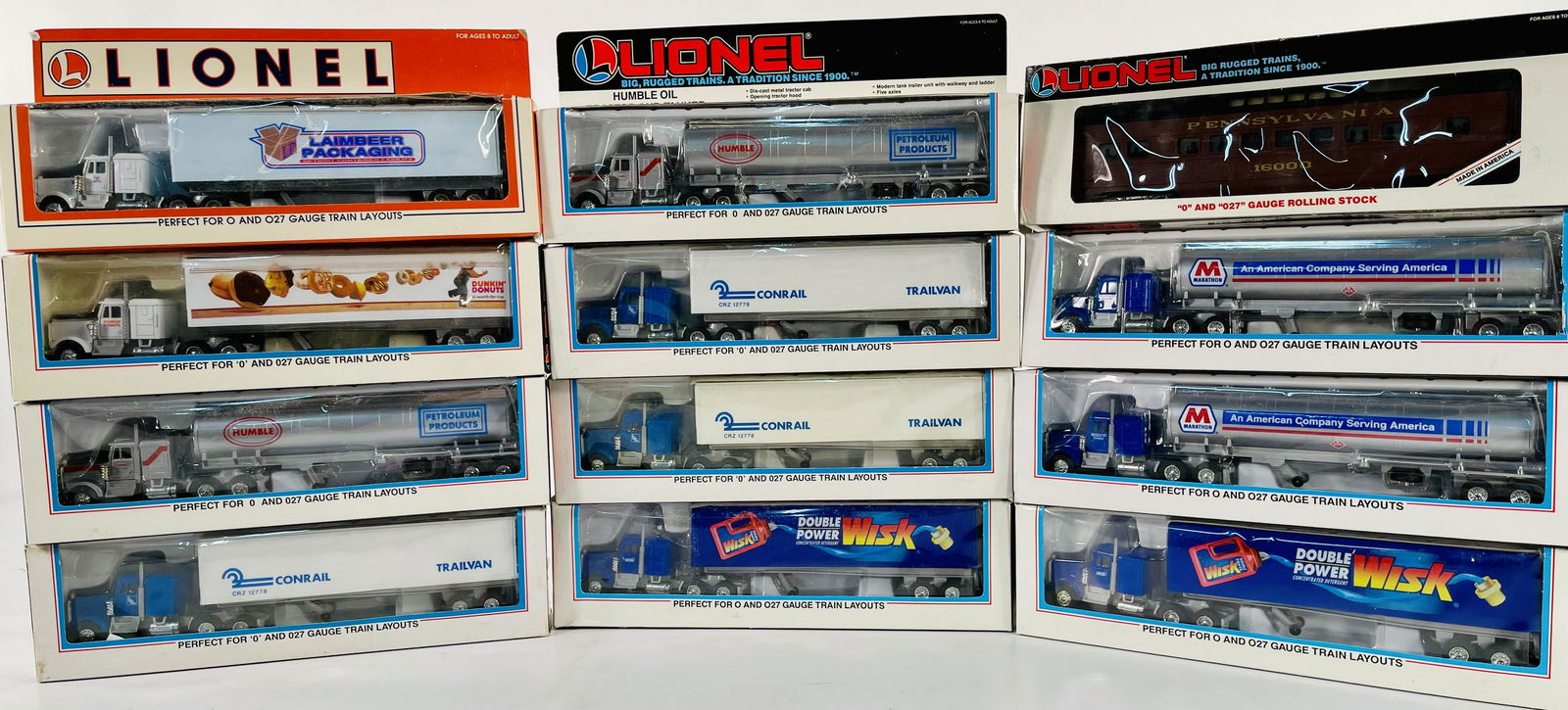 MPC Lionel O Gauge Twelve (12) Assorted Tractors and Tanker/Trailers (1 of 7)