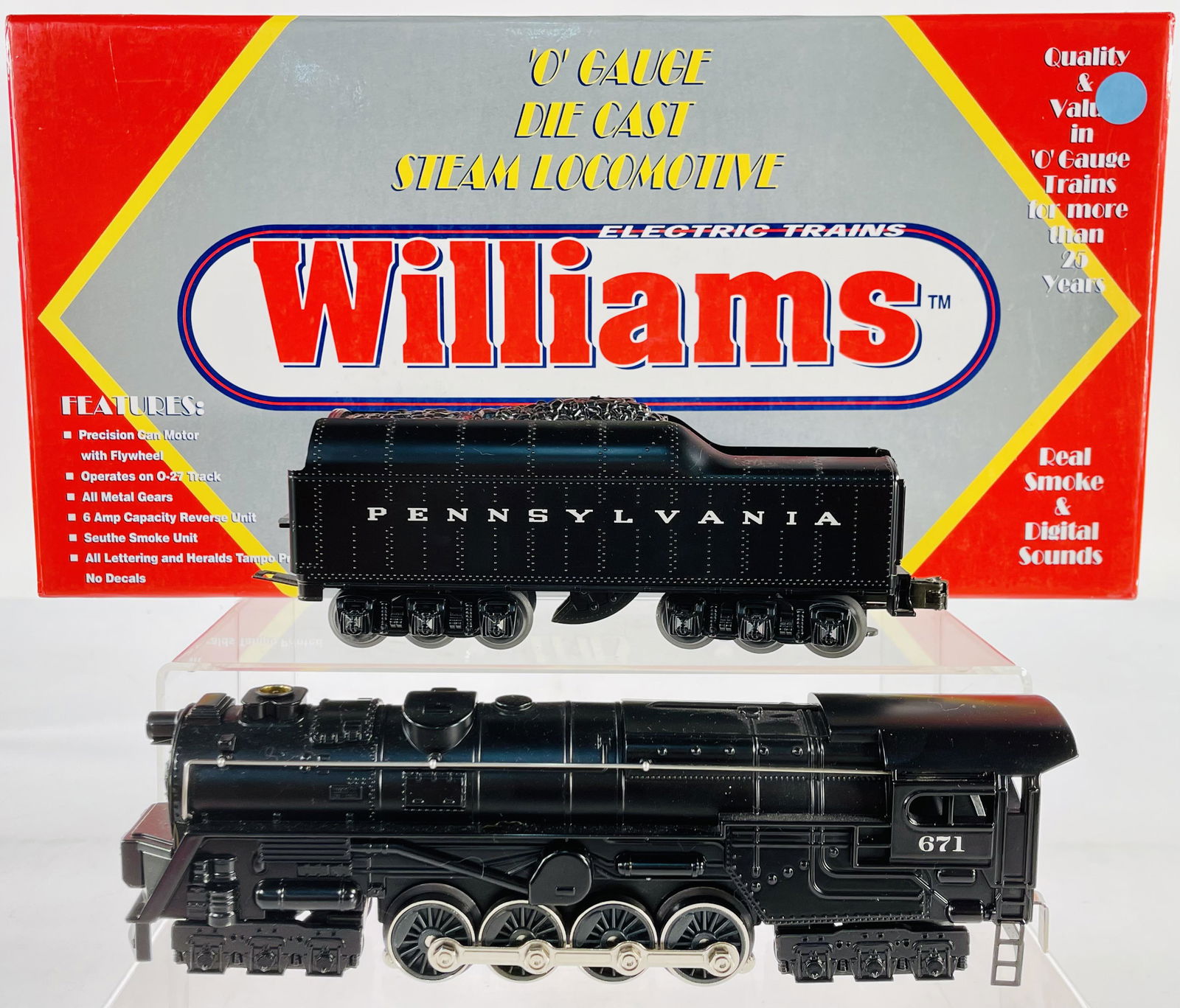 Williams O Gauge Pennsylvania S2 Turbine 686 engine and tender set (0425) on Apr 30, 2022
