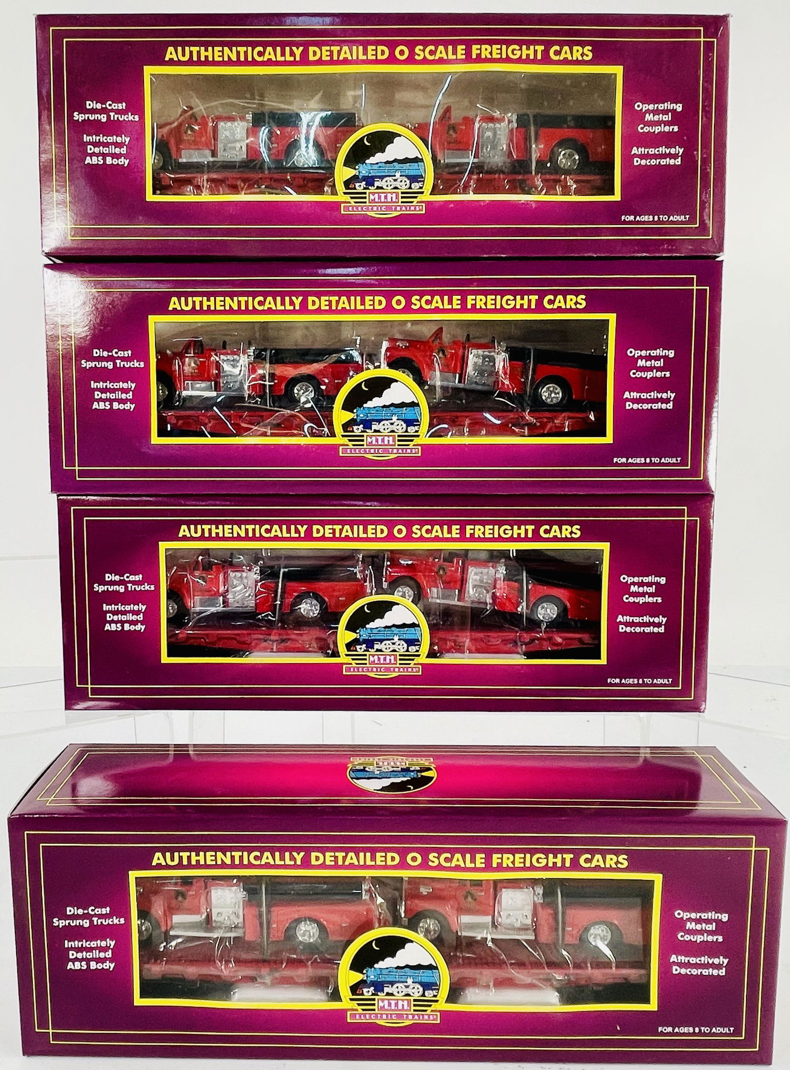 MTH O Gauge Four (4) Assorted Freight Cars (1 of 2)