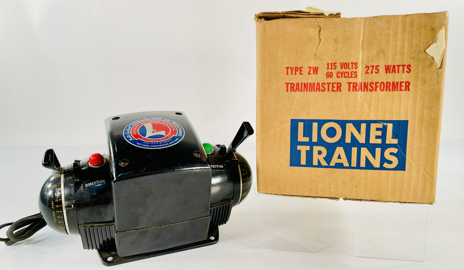 Postwar Lionel O Gauge Type ZW 275 Watts Trainmaster Transformer, in C7