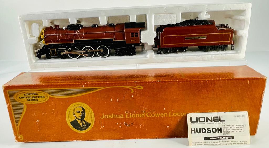 New Lionel Joshua Lionel Cowen 4 – 6 – 4 Hudson Locomotive and Tender #6 – 8210 (1 of 5)
