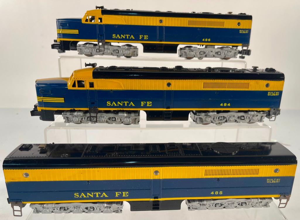 American Flyer Postwar S Gauge Santa Fe 484 – 485 – 486 Diesels (1 of 10)