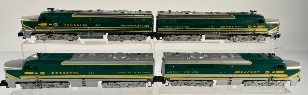 American Flyer S Gauge Postwar Rocket 474 – 475 – 474 – 475 Diesels (1 of 5)