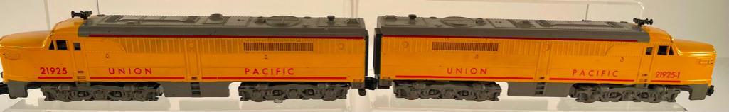 American Flyer S Gauge Postwar Union Pacific 21925 and 21925 – 1 Diesels: American Flyer S Gauge Postwar Union Pacific 21925 and 21925 – 1 Diesels, in overall C7.