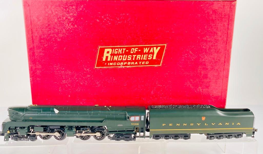 Right-of-Way Pennsylvania T1 4 – 4 – 4 – 4 O Gauge 3- Rail Locomotive and Tender (1 of 6)