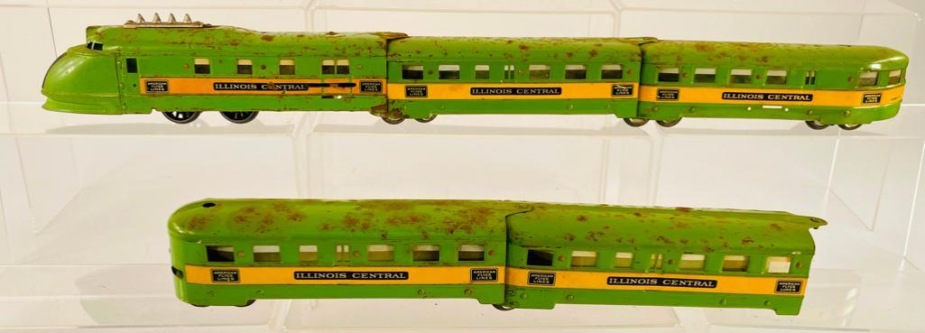 American Flyer Prewar O Gauge green Illinois Central Set (1 of 7)