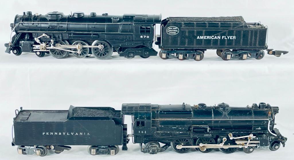 American Flyer Prewar 3/16 inch Gauge 561 Loco/PRR Tender & 570 Loco/American Flyer (1 of 15)